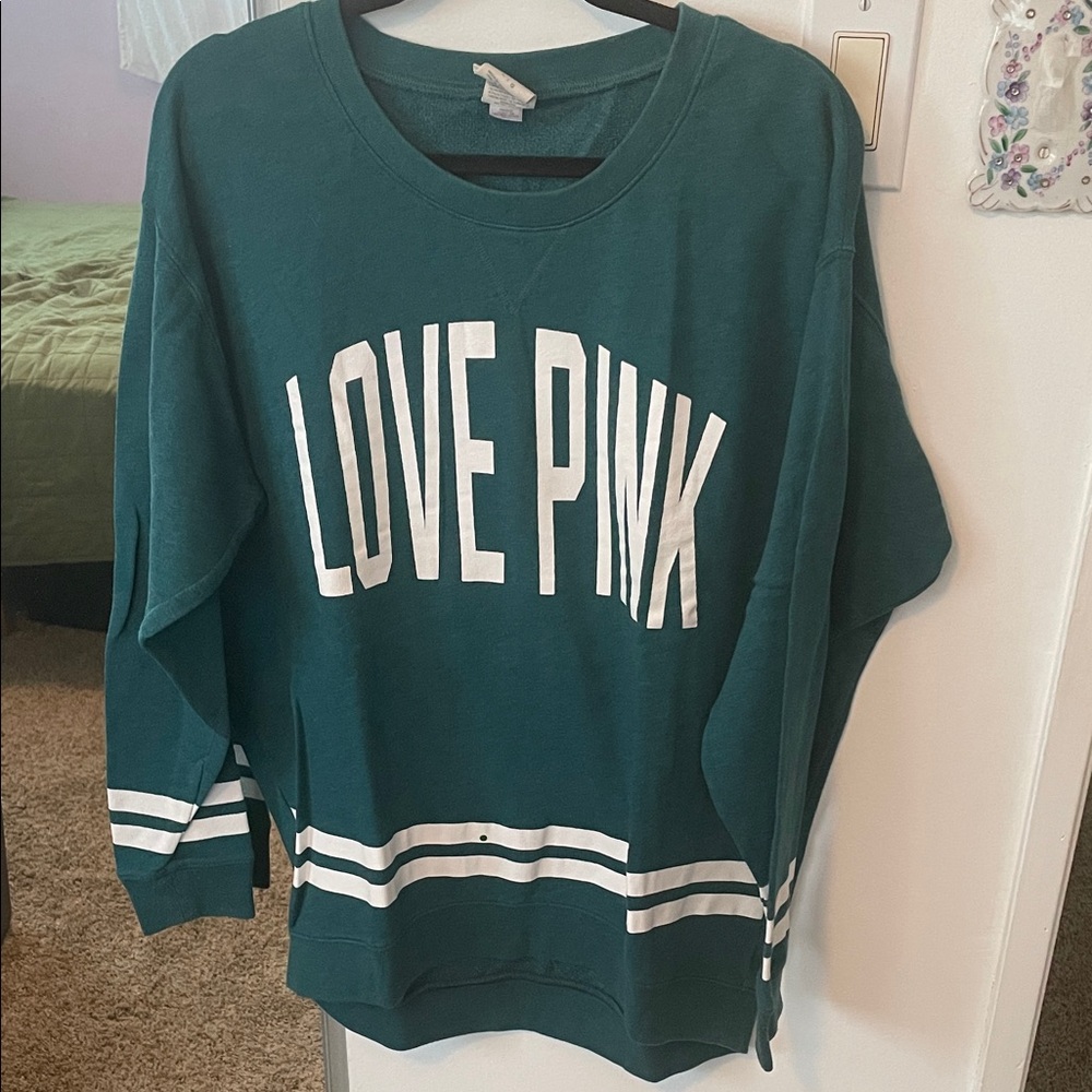 PINK Victoria's Secret Teal Sweatshirt